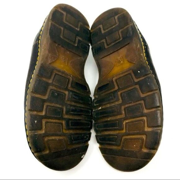 Dr Martens vintage brown leather slide on loafers 11 M main image 5